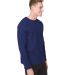Next Level N9000 Unisex Terry Raglan Pullover in Cool blue side view