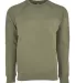 Next Level N9000 Unisex Terry Raglan Pullover MILITARY GREEN front view
