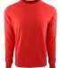 Next Level N9000 Unisex Terry Raglan Pullover RED front view