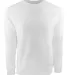 Next Level N9000 Unisex Terry Raglan Pullover WHITE front view