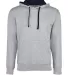 Next Level 9301 Unisex French Terry Pullover Hoody HTHR GR/MID NY front view