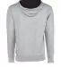 Next Level 9301 Unisex French Terry Pullover Hoody HTHR GREY/ BLACK back view