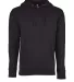 Next Level 9301 Unisex French Terry Pullover Hoody BLACK/ BLACK front view