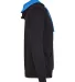 Next Level 9301 Unisex French Terry Pullover Hoody BLACK/ TURQUOISE side view