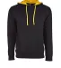 Next Level 9301 Unisex French Terry Pullover Hoody BLACK/ GOLD front view