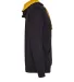 Next Level 9301 Unisex French Terry Pullover Hoody BLACK/ GOLD side view