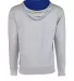 Next Level 9301 Unisex French Terry Pullover Hoody HTHR GREY/ ROYAL back view
