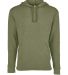 9300 Next Level Unisex PCH Pullover Hoody  HTHR MILITRY GRN front view
