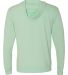 Next Level 6491 Sueded Lightweight Zip Up Hoodie MINT back view