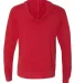 Next Level 6491 Sueded Lightweight Zip Up Hoodie in Red back view