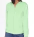 Next Level 6491 Sueded Lightweight Zip Up Hoodie in Mint front view