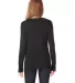 BELLA+CANVAS 8855 Womens Flowy Long Sleeve V-Neck in Black back view