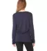 BELLA+CANVAS 8855 Womens Flowy Long Sleeve V-Neck in Midnight back view