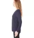 BELLA+CANVAS 8855 Womens Flowy Long Sleeve V-Neck in Midnight side view