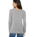 BELLA+CANVAS 8855 Womens Flowy Long Sleeve V-Neck ATHLETIC HEATHER back view