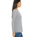 BELLA+CANVAS 8855 Womens Flowy Long Sleeve V-Neck ATHLETIC HEATHER side view