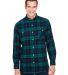BP7001 Backpacker Men's Yarn-Dyed Flannel Shirt BLACK WATCH front view