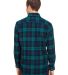 BP7001 Backpacker Men's Yarn-Dyed Flannel Shirt BLACK WATCH back view