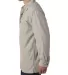BP7006 Backpacker Men's Canvas Shirt Jacket w/ Fla STONE side view