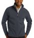 J317 Port Authority Core Soft Shell Jacket Battleship Gry front view