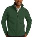 J317 Port Authority Core Soft Shell Jacket in Forest green front view