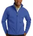 J317 Port Authority Core Soft Shell Jacket True Royal front view