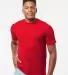 0290TC Tultex Unisex Ring-Spun Cotton Tee 290 in Cardinal front view