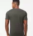 0290TC Tultex Unisex Ring-Spun Cotton Tee 290 in Charcoal back view