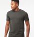0290TC Tultex Unisex Ring-Spun Cotton Tee 290 Charcoal front view