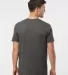 0290TC Tultex Unisex Ring-Spun Cotton Tee 290 in Heather charcoal back view
