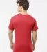 0290TC Tultex Unisex Ring-Spun Cotton Tee 290 in Heather red back view