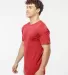 0290TC Tultex Unisex Ring-Spun Cotton Tee 290 in Heather red side view