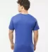 0290TC Tultex Unisex Ring-Spun Cotton Tee 290 in Heather royal back view