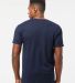 0290TC Tultex Unisex Ring-Spun Cotton Tee 290 in Navy back view