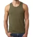 Next Level 6233 Men's Premium Fitted CVC Tank in Military green front view