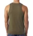Next Level 6233 Men's Premium Fitted CVC Tank in Military green back view