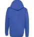 P470 Hanes Youth EcoSmart Pullover Hooded Sweatshi Heather Blue back view