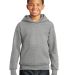 P470 Hanes Youth EcoSmart Pullover Hooded Sweatshi Light Steel front view