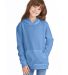 P470 Hanes Youth EcoSmart Pullover Hooded Sweatshi Carolina Blue front view