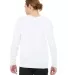 BELLA+CANVAS 3945 Unisex Drop Shoulder Sweatshirt in White back view