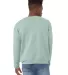 BELLA+CANVAS 3945 Unisex Drop Shoulder Sweatshirt in Dusty blue back view