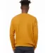 BELLA+CANVAS 3945 Unisex Drop Shoulder Sweatshirt in Heather mustard back view