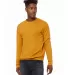 BELLA+CANVAS 3945 Unisex Drop Shoulder Sweatshirt in Heather mustard front view