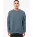 BELLA+CANVAS 3945 Unisex Drop Shoulder Sweatshirt in Heather slate front view