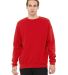 BELLA+CANVAS 3945 Unisex Drop Shoulder Sweatshirt RED front view