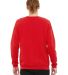 BELLA+CANVAS 3945 Unisex Drop Shoulder Sweatshirt RED back view