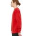 BELLA+CANVAS 3945 Unisex Drop Shoulder Sweatshirt RED side view