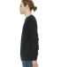 BELLA+CANVAS 3945 Unisex Drop Shoulder Sweatshirt BLACK side view