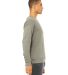 BELLA+CANVAS 3945 Unisex Drop Shoulder Sweatshirt HEATHER STONE side view