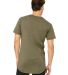 BELLA+CANVAS 3006 Long T-shirt HEATHER OLIVE back view